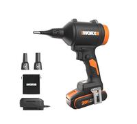 WORX 20V souffleur de poussière sans Fil avec Moteur sans balais - dépoussiéreur électrique pour Le Nettoyage, gonfleur de Matelas, souffleur d'air comprimé (WX099 avec Batterie et Chargeur)