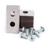 Worx 30x Lames de Rechange - Set de Lames Tondeuse en Acier Inoxydable | 30 Vis Incluses - Dimensions 36x18x1mm - Acier Renforcé Durable et Affûté pour Robot Tondeuse Worx Landroid