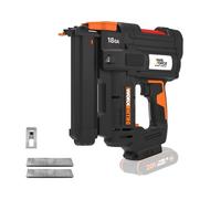 WORX Agrafeuse Sans Fil 20V WX844.9, chargeur 100 pièces, 18Ga, agraphes 10/40 mm, 2 Modes de Tir, Déblocage Sans Outil, réglable, livrée avec 200 Agrafes, sans Batterie ni Chargeur