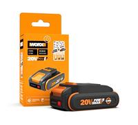 WORX Batterie Lithium-ION 20V 2,5Ah WA3640, Compatible avec Tous Les Outils sans Fil Worx 20V, 40V et 80V Max, Indicateur de Niveau de Charge Intégré, Légère et Compacte, sans Autodécharge