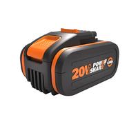 WORX - Batterie Lithium-Ion 20V - 4 Ah - Compatible Avec Tous les Outils sans Fil WORX Powershare - Batterie Longue Durée - Sans Autodécharge - Indicateur de Niveau de Charge Intégré - WA3553