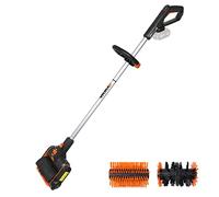 WORX - Brosse de Nettoyage de Surface et Terrasse sans Fil 20V - pour Nettoyage des Pierres, Surfaces en Bois, Mauvaises Herbes et Gazon Artificiel - Livrée sans Batterie ni Chargeur - WG441E.9