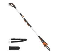 WORX Élagueuse Tronçonneuse sans Fil 20V WG349E.9, Guide de 20 cm, manche Télescopiqueavec hauteur de Coupe jusqu'à 3,6m, avec harnais et gaine de Lame, livrée sans Batterie ni Chargeur