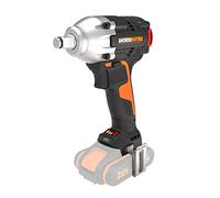 WORX Clé à Chocs sans Fil 20V WX272.9, Couple Max de 300 Nm, 3 Vitesses, Moteur Brushless, Compacte et Légère, Avec Crochet et Embout de Vissage, Sans Batterie ni Chargeur