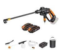 WORX Hydroshot WG620E.4 Nettoyeur Haute Pression sans Fil 18V Pistolet Nettoyage Voiture Arrosage Systeme Auto-amorcante Powershare