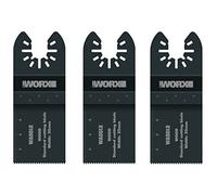 WORX - Jeu de 3 lames de coupe standard - Ø 35 mm - Pour outils oscillants multifonctions Sonicrafter et autres outils du marché - Accessoire universel - WA5012,3 (pour bois fin, plastique, etc)