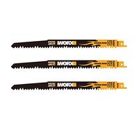 WORX Lames de scie sabre universelles professionnelles et robustes compatibles avec Bosch, DeWalt, Makita et beaucoup d'autres