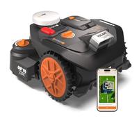 WORX Landroid Vision Cloud WR306E Tondeuse à gazon 2 roues motrices sans câble limite pour 600 m² avec module Cut to Zero (AI Obstacle Detection, VSLAM+ RTK Cloud Navigation, Auto Mapping, App Control