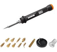 WORX MAKERX Fer à souder sans fil 20V WX744.9, Outil de profilage bois et métal, Avec set de 9 accessoires, 1 support et connecteur de fer, 1 étui, Livré sans batterie ni Hub ni chargeur