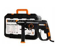 WORX - Marteau perforateur 3 en 1 - 750W - 2,0J - ⌀13 mm - WX337 (0 - 5 300 cpm, mandrin SDS Plus , variateur de vitesse, livré avec accessoires)