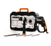 WORX - Marteau perforateur 3 en 1 - 800W - 2,5J - ⌀13 mm - WX339 (0 - 5 300 cpm, mandrin SDS, variateur de vitesse, livré avec forets et burin)