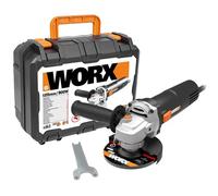 WORX Meuleuse d'angle filaire 900W WX718, disque de 125 mm, puissante avec 12000 tr/min, livrée avec une poignée auxiliaire anti-vibrations, capot de proection, disque de meulage en métal