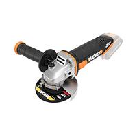 WORX Meuleuse d'Angle sans Fil 20V WX800.9, Disque 115 mm, Multimatériaux, Changement Rapide du Disque, Compacte et Ergonomique, Poignée Réglable, Sans Batterie ni Chargeur