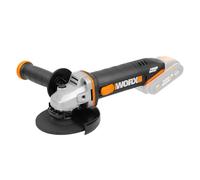 WORX Meuleuse d'Angle sans Fil 20V WX803.9, Disque 125 mm, Multimatériaux, Légère et Ergonomique, Poignée Auxiliaire, Sans Batterie ni Chargeur