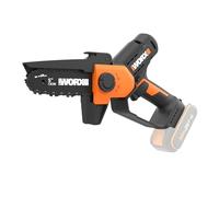 WORX Mini Tronçonneuse sans fil 20V WG326E.9 | Guide 12 cm, idéale pour l'élagage, faible vibration et compatible PowerShare