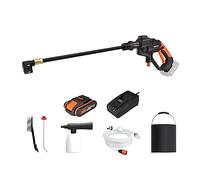 WORX Nettoyeur Haute Pression sans Fil 20V Hydroshot WG620E.2, outil mobile sans raccord d'eau fixe, livré avec 1 Batterie 4Ah et Chargeur, Tuyau, Brosse, Seau, Flacon de Savon, et autres accessoires