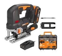 WORX NITRO 18V(20V Max) Scie sauteuse sans fil WX542, PowerShare, moteur Brushless, 3500spm, maximum dans le bois 120 mm, acier 10 mm, batterie et chargeur inclus