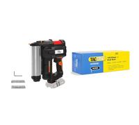 WORX NITRO - Agrafeuse/Cloueuse 2 en 1 sans fil 20V- WX840 .9 & Tacwise 1715 Clous de Finition Brad Galvanisés de Type 18G / 50 mm, Lot de 4,000