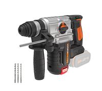 WORX NITRO - Marteau Perforateur sans Fil 20V - Moteur Brushless - 3 Outils en 1 - 2,2 J - Avec Poignée Auxiliaire, Butée de Profondeur, Mandrin SDS - WX380.9 (livré sans batterie ni chargeur)