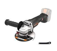 WORX NITRO - Meuleuse d'Angle sans Fil 20V - Moteur Brushless - Avec Poignée Auxiliaire, Disque, Carter, Coffret de rangement - Ø 125 mm - WORX WX812.9 (livrée sans batterie ni chargeur)
