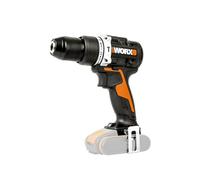 WORX Nitro Perceuse à percussion sans fil PowerShare 18 V (20 V max), moteur sans balais, 60 Nm, mandrin de 13 mm, contrôle de vitesse variable, lumière LED, outil nu, WX352.9