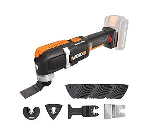 WORX Outil multifonction oscillant 20V WX696.9 | Vitesse variable, changement rapide des accessoires et compatible PowerShare