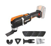 WORX Outil oscillant multifonctions sans fil 20V WX696.9, Puissant 5000/6000 tr min, grand angle d'oscillation 3,6°, changement de lame facile, léger, livré sans batterie ni chargeur