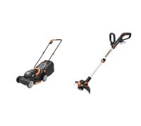 WORX - Pack Petits Prix Jardin - Tondeuse à Gazon + Taille-Haies sans Fil 20V (WG730E + WG163E.9)