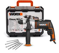 WORX - Perceuse à percussion 810W - WX318 - ⌀13mm (Variateur de vitesse, poignée réglable, livrée avec forets de perçage)