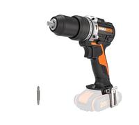 WORX Perceuse à Percussion sans Fil 20V WX352.9, Couple Max de 60Nm, Mandrin ⌀13mm, Moteur Brushless, 2 Vitesses Variables, Sans Batterie ni Chargeur