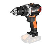 WORX - Perceuse visseuse sans fil Brushless 20V-2Ah - WX175.9 - 60Nm ⌀13mm (Livrée sans batterie ni chargeur, 2 vitesses, lumière LED intégrée)