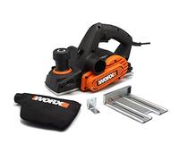 WORX Rabot Electrique 750W WX615, Largeur de Rabotage 82mm, Profondeur de Rabotage Ajustable 0 à 3mm, Prise en Main Confortable, Système d'Evacuation des Copeaux Intelligent, Livré Avec Accessoires