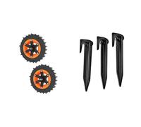 WORX - Roues lestées cramponnées - Aère Le Sol et améliore l'adhérence de Votre Robot Landroid L & Lot De 100 Piquets De Fixation Pour Cbles Périphériques - WA0179