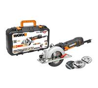 WORX - Scie circulaire 480W- WORXsaw - WX439 - ⌀ 46 mm (Livrée avec 3 disques, guide et adaptateur aspirateur)