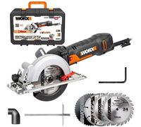 WORX Scie Circulaire 500W, WX439.2 4200 RPM, Profondeur de Coupe:30-46mm, Lame Taille:120mm, pour Couper Bois Métal Carreaux Plaque