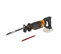 WORX Scie sabre sans fil 20V WX500.9, Compacte et Légère, Coupe le Bois, l'Acier et le PVC jusqu'à 190mm, Vitesse Variable, Anti-Vibration, livrée avec lames bois et acier, sans Batterie ni Chargeur