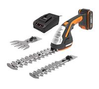 WORX Set Sculpte-Haies et Taille-Herbes sans Fil 20V WG801E, taille-haies 3 en 1, set de 3 lames avec malette de transport, livré avec 1 batterie 2Ah et chargeur rapide