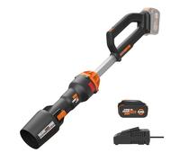 Worx Souffleur de Feuilles sans Fil LEAFJET 20 V avec Moteur sans balais Power Share - WG543 (Batterie et Chargeur Inclus)