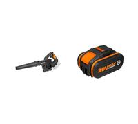 WORX - Souffleur sans Fil 20V-2Ah - WX094.9 & Batterie Lithium-ION - Batterie Longue Durée - pour Outils sans Fil - 20 V de Puissance