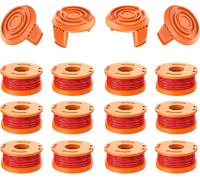 Worx Strimmer Replacement Spools 1.65mm Diameter 3m Length Spool Line for Worx Lawn Mower Item Number WA0010/WA0004 (16 Pack)