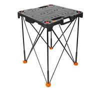 WORX Table de Travail Pliable et Portable SIDEKICK WX066, Charge jusqu'à 135Kg, Pour Couper et Fixer divers Matériaux, Peut être reliée à des Tables Sidekick Supplémentaires, Livrée avec 4 étaux