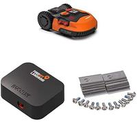 WORX - Tondeuse Robot connectée sans Fil LANDROID - WR155E - jusqu'à 2000m² + Module Find My Landroid Tracker GPS + 12 Lames de rechanges (Installation Facile, Coupe près des Bordures)