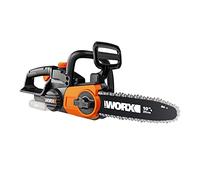 WORX Tronçonneuse sans fil 20V WG322E.9, guide de 25 cm, Légère, compacte, indicateur de niveau d'huile, auto-lubrification de la chaîne, fourreau de protection, Livrée sans batterie ni chargeur
