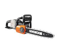 WORX Tronçonneuse sans Fil 40V WG384E.9, Guide de 35 cm, Moteur Brushless, Vitesse 8m/s, Tension et Lubrification Automatique, Frein de Chaîne, Livrée sans batterie ni chargeur