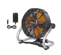 WORX Nitro - Ventilateur de Chantier Hybride Filaire et sans Fil 20V - Soufflage Puissant - Rotation à 360° - Avec Option de Suspension - Portable et Léger - Livré sans Batterie ni Chargeur - WX095.9