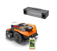 WORX Vision Cloud 2WD WR308E Robot Tondeuse 800 m² sans Fil périphérique + Phares LED (évitement d'obstacles par IA, Navigation VSLAM + RTK Cloud, cartographie Auto, contrôle Via app, Cut-to-Zero)