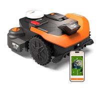 WORX Vision Cloud 2WD Robot Tondeuse WR312E, sans Fil périphérique, jusqu'à 1200 m² (évitement d'obstacles par IA, Navigation VSLAM + RTK Cloud, cartographie Auto, contrôle Via l'app, Cut-to-Zero)