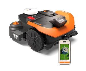 WORX Vision Cloud 2WD WR318E Robot Tondeuse 1800 m² | Navigation VSLAM + RTK Cloud, installation sans câble, évitement intelligent des obstacles et application mobile