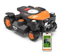 WORX Vision Cloud 4WD Robot Tondeuse WR344E, sans Fil périphérique, jusqu'à 4000 m² (évitement d'obstacles par IA, Navigation VSLAM + RTK Cloud, Pente de 84%, cartographie Automatique, Cut-to-Zero)