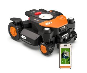 WORX Vision Cloud 4WD WR340E Robot Tondeuse 600 m² | Navigation RTK Cloud + VSLAM, transmission 4WD, cartographie automatique et pentes jusqu'à 84 %